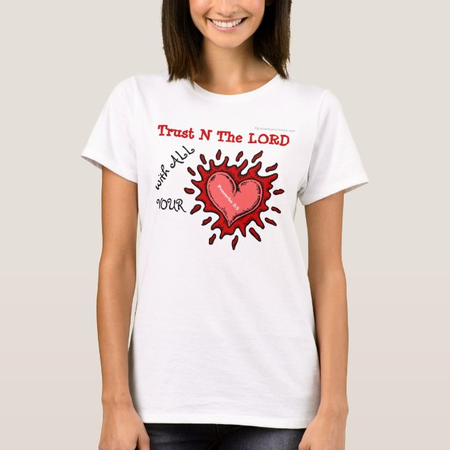 Camiseta Confía en el Señor con todo tu corazón (Anverso)
