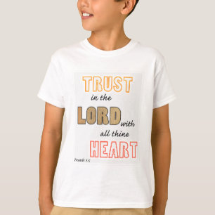 Camiseta confía en el Señor proverbios escritura