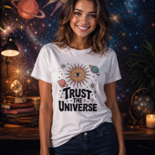 Camiseta Confía En El Universo Sol Místico Ojo Celestial