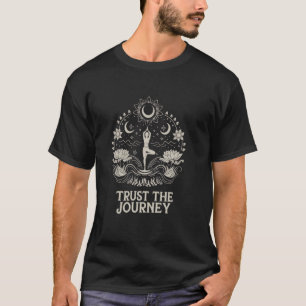 Camiseta Confía En El Viaje Yoga Espiritual Boho Loto Luna