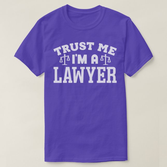 Camiseta Confía en mí como abogado (Diseño del anverso)