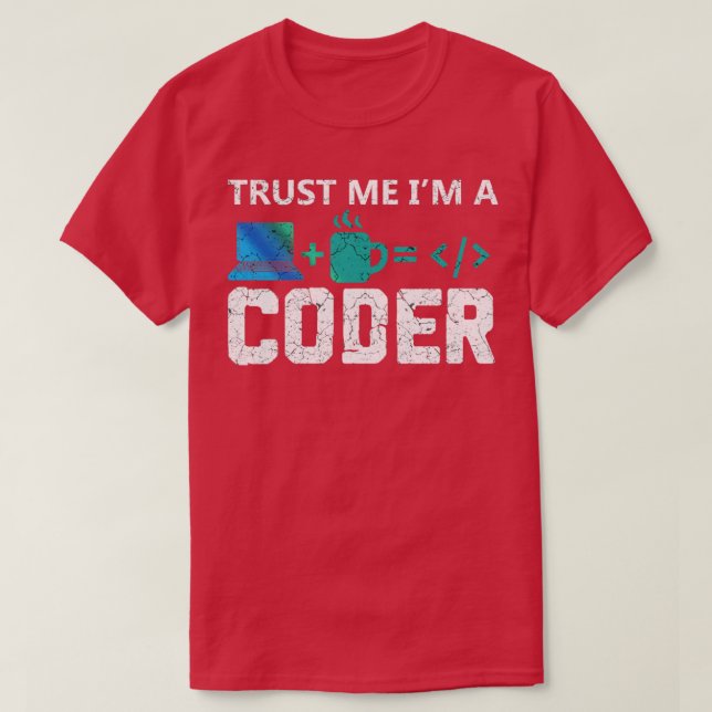 Camiseta Confía en mí como codificador (Diseño del anverso)