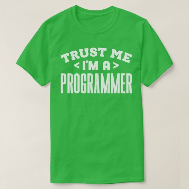 Camiseta Confía en mí como programador (Diseño del anverso)