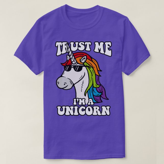 Camiseta Confía En Mi Im A Unicorn (Diseño del anverso)