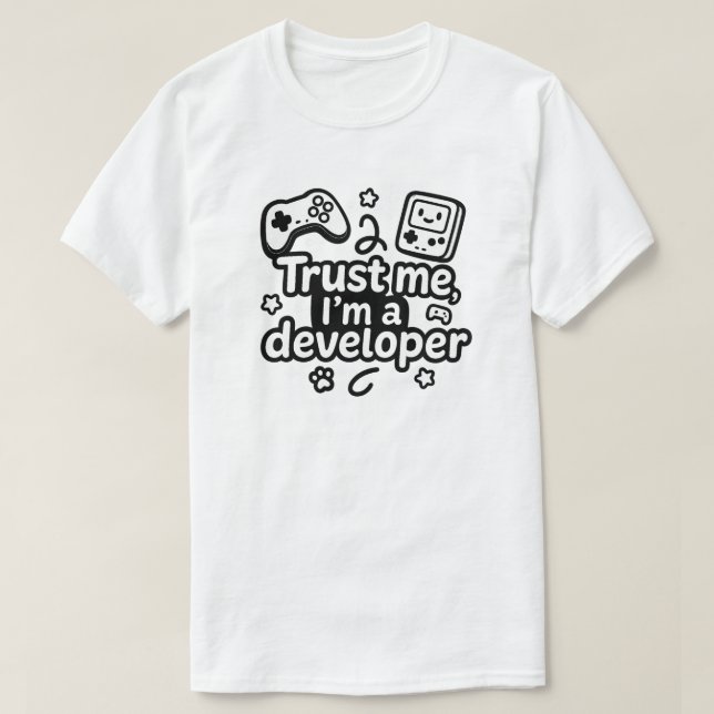 Camiseta Confía en mí, soy un desarrollador - Juego diverti (Diseño del anverso)