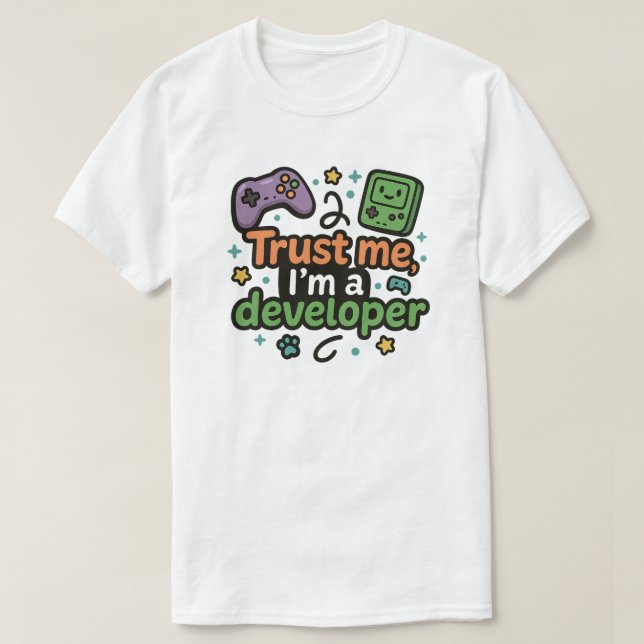 Camiseta Confía en mí, soy un desarrollador - Juego diverti (Diseño del anverso)
