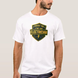Camiseta Confía en mí, soy un electricista, regalo certific