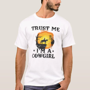 Camiseta Confía en mí, soy un jinete ecuestre Chica de equi