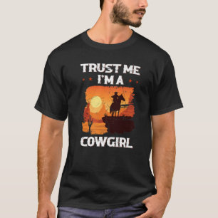 Camiseta Confía en mí, soy un jinete ecuestre Chica de equi