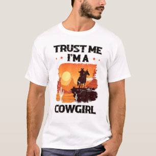 Camiseta Confía en mí, soy un jinete ecuestre Chica de equi