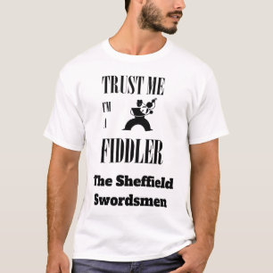 Camiseta Confía en mí, soy un violinista Diseño Negro