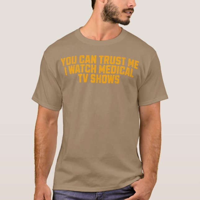 Camiseta Confía En Mí Veo Programas Médicos vintage (Anverso)