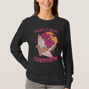 Camiseta Confía en tu creatividad papel japonés origami Ar