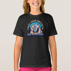 Camiseta Confía en tus instintos en el lobo ártico