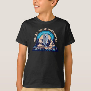 Camiseta Confía en tus Instintos Lobo Ártico