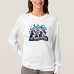 Camiseta Confía en tus Instintos Lobo Ártico