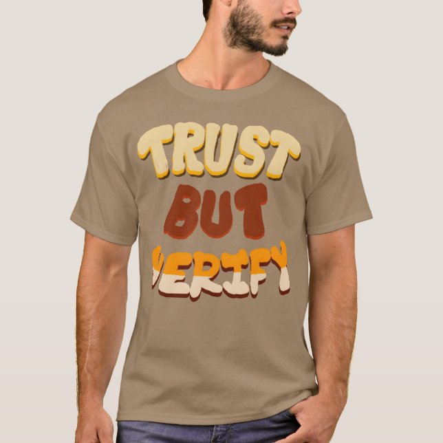 Camiseta Confía pero verifica cita amigo (Anverso)