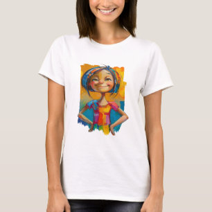 Camiseta Confianza con pinceladas audaces y sin miedo