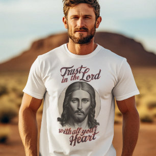 Camiseta Confianza divina: mensaje de Jesús