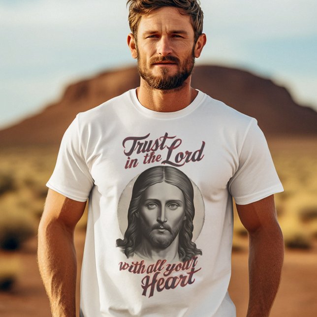 Camiseta Confianza divina: mensaje de Jesús (Subido por el creador)