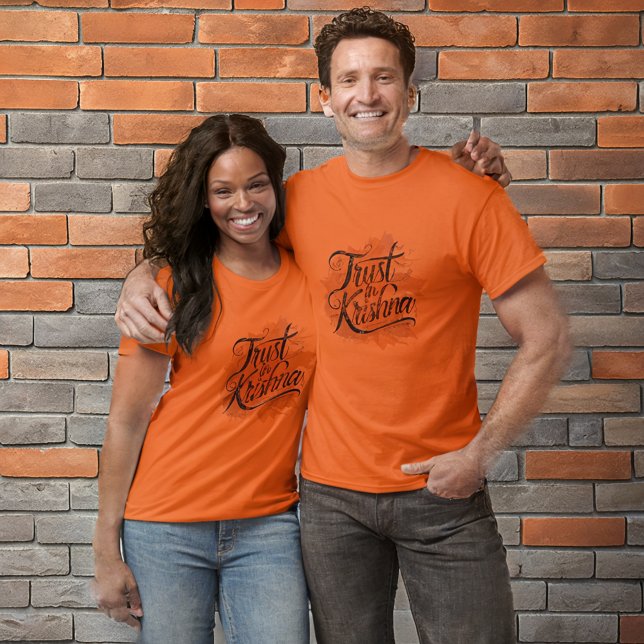 Camiseta Confianza en el diseño de la tipografía de Krishna (Subido por el creador)