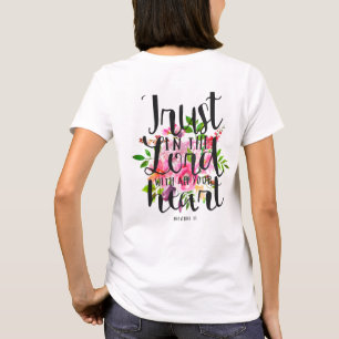 Camiseta Confianza en el señor con todo su corazón