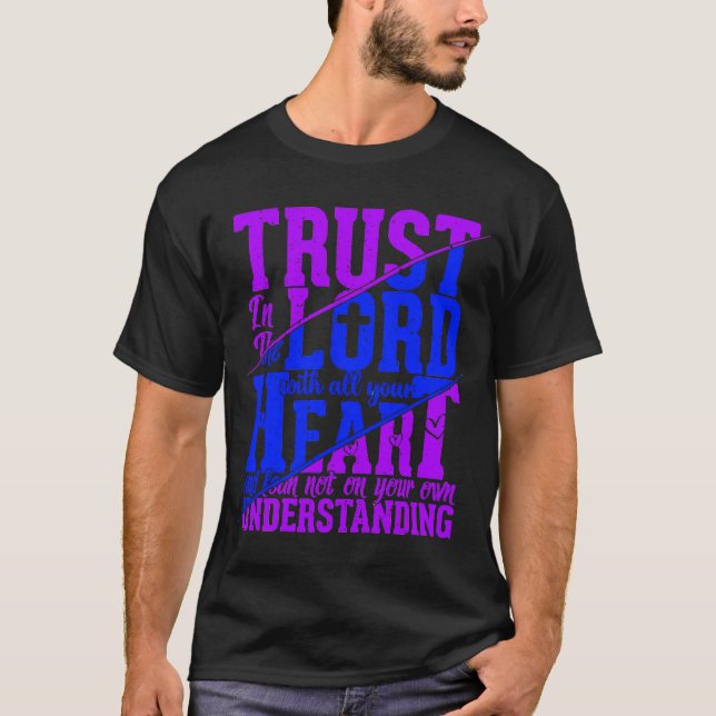 Camiseta Confianza En El Señor Jesús Cita A Los Hombres (Anverso)