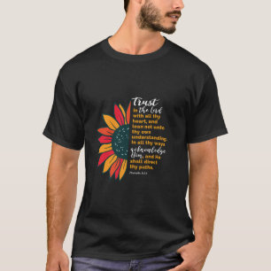 Camiseta Confianza en el Señor Proverbios del Girasol 3 5 6
