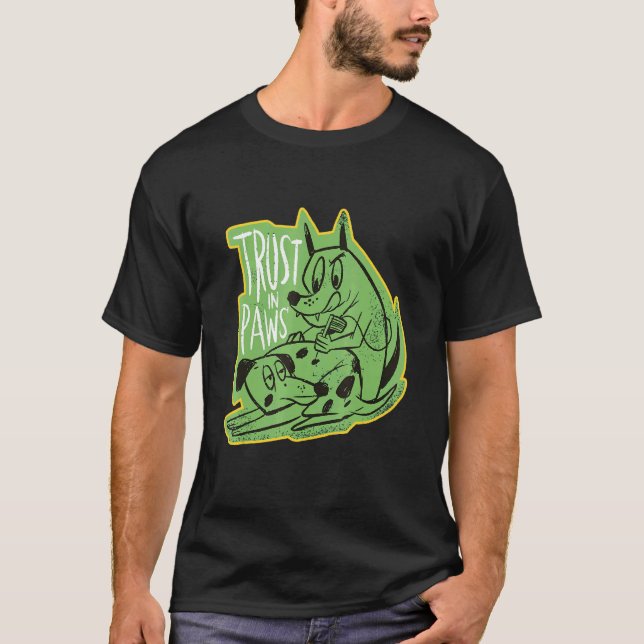 Camiseta Confianza En Las Paws Tattoo Perro Dueño De Perros (Anverso)
