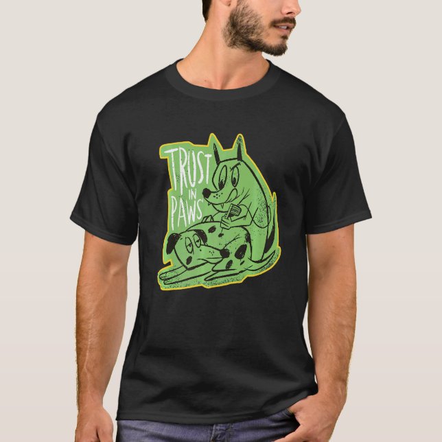 Camiseta Confianza En Las Paws Tattoo Perro Dueño De Perros (Anverso)