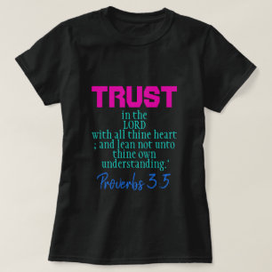 Camiseta Confianza en los Proverbios del SEÑOR 3:5 Vivid I