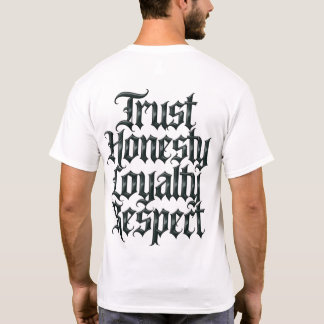 Camiseta Confianza Honestidad Lealtad Respeto