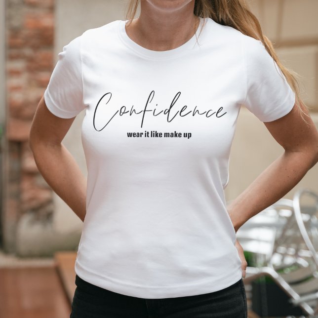 Camiseta Confianza Usa como maquillaje | Confiado (Subido por el creador)
