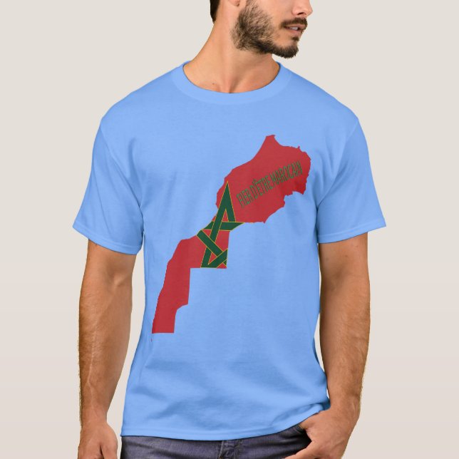 Camiseta confiar de ser marroquí (Anverso)