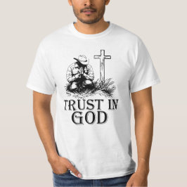 Camiseta Confiar en Dios, Vaquero
