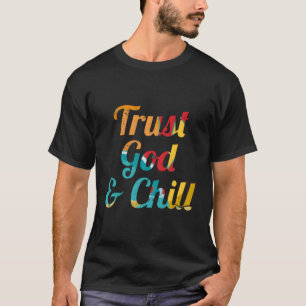 Camiseta Confiar en Dios y cortar el humor