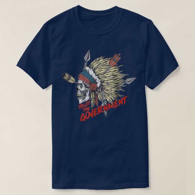 Camiseta confiar en el gobierno  (Diseño del anverso)