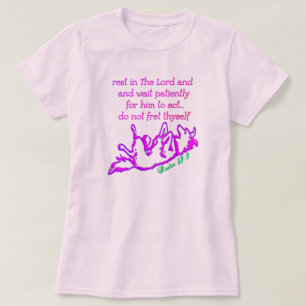 Camiseta Confiar En El Señor Espere Pacientemente Para Que 