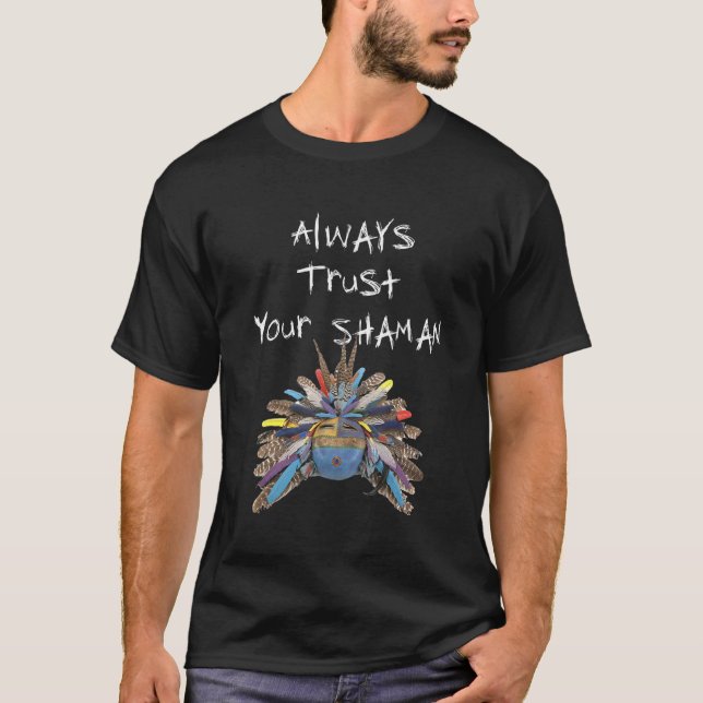 Camiseta Confiar En La Máscara De Guía Espiritual Del Shama (Anverso)