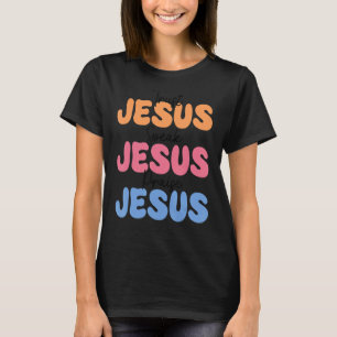 Camiseta Confiar en que Jesús hable Jesús alabando a Jesús