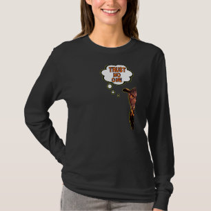 Camiseta Confiar en que nadie debe buscar cuidadosamente el