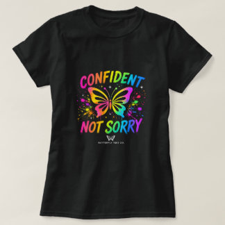 Camiseta Confident Not Sorry Butterfly 0047721