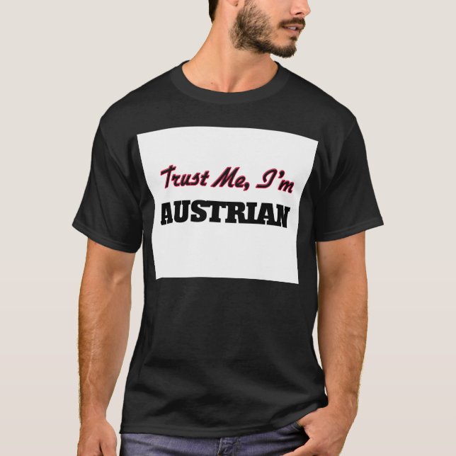 Camiseta Confíe en que yo es austríaco (Anverso)