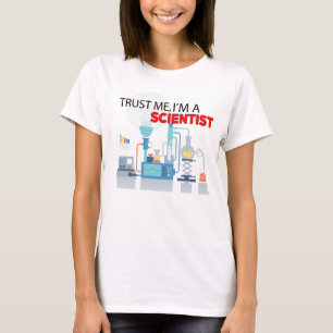 Camiseta Confíe en que yo es científico