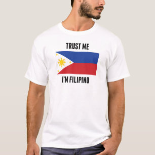 Camiseta Confíe en que yo es filipino