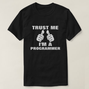Camiseta Confíe en que yo es programador