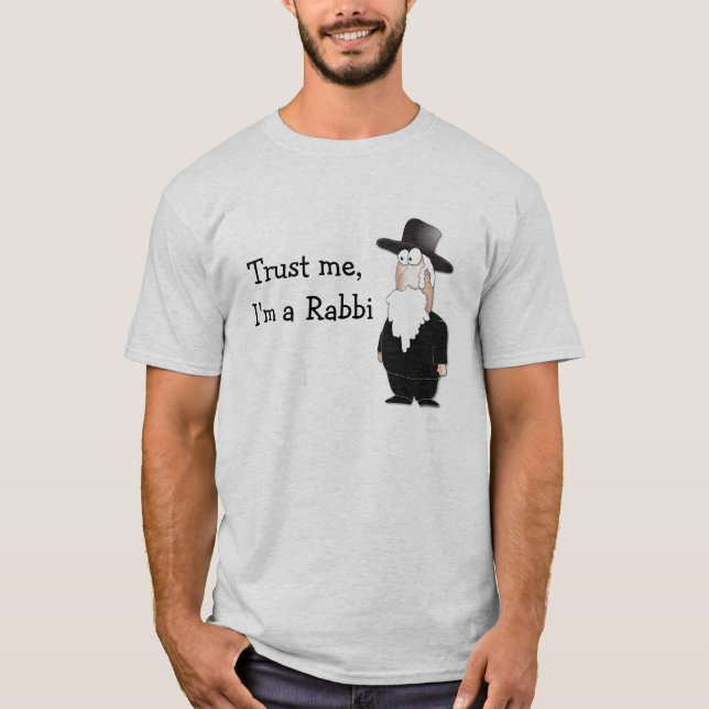 Camiseta ¡Confíe en que yo es rabino! (Anverso)