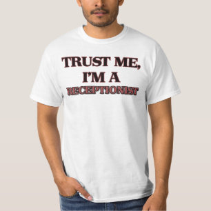 Camiseta Confíe en que yo es RECEPCIONISTA