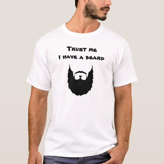 Camiseta Confíe en que yo tiene una barba (Anverso)
