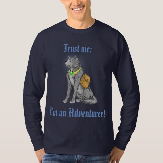 Camiseta Confíeme en; ¡Soy un aventurero! (Anverso)